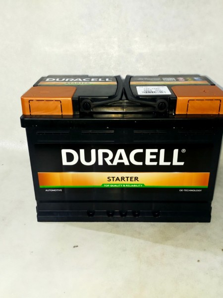 72Ah 12V Duracell akü Standart 