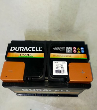 72Ah 12V Duracell akü Standart 