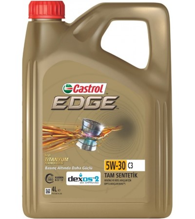 Castrol edge 5w30 C3 Dexos 2 onaylıdır 4 Litre'liktir