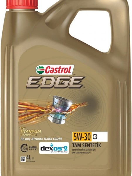 Castrol edge 5w30 C3 Dexos 2 onaylıdır 4 Litre'liktir